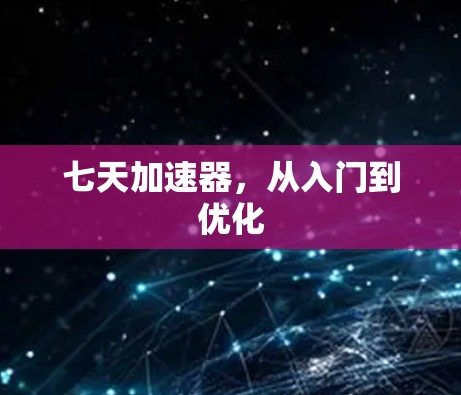 七天加速器，从入门到优化