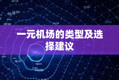 一元机场的类型及选择建议