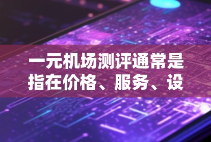 一元机场测评通常是指在价格、服务、设施等方面表现极佳的机场，给人一元化的旅行体验。以下是一个综合性的评价，供你参考