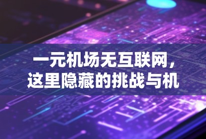 一元机场无互联网，这里隐藏的挑战与机遇