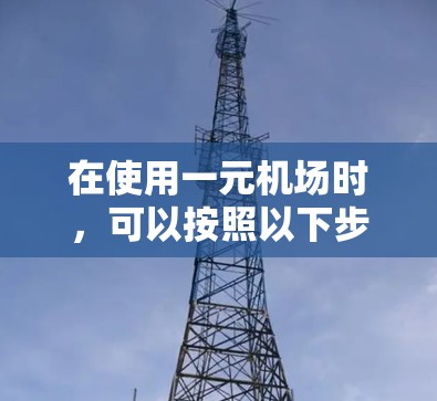 在使用一元机场时，可以按照以下步骤进行