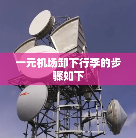 一元机场卸下行李的步骤如下