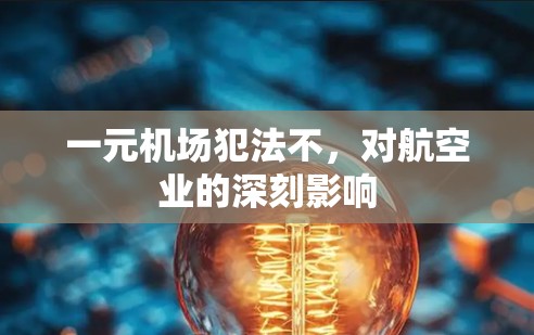 一元机场犯法不，对航空业的深刻影响