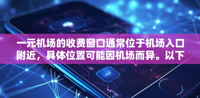 一元机场的收费窗口通常位于机场入口附近，具体位置可能因机场而异。以下是一些常见的收费区域和位置