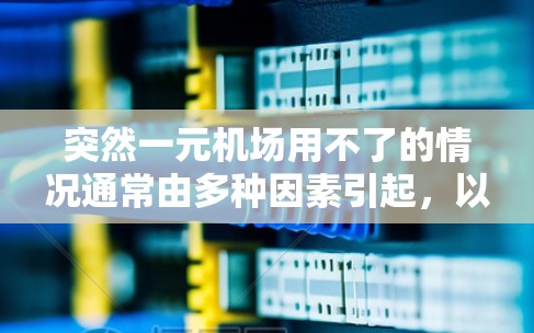 突然一元机场用不了的情况通常由多种因素引起，以下是逐步的解决方案