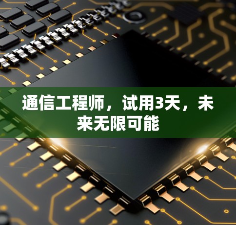 通信工程师，试用3天，未来无限可能