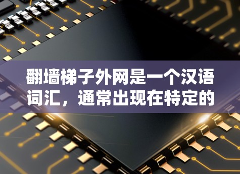 翻墙梯子外网是一个汉语词汇，通常出现在特定的语境中，具体含义取决于上下文。以下是一些可能的解释