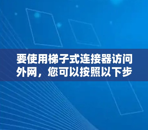 要使用梯子式连接器访问外网，您可以按照以下步骤操作