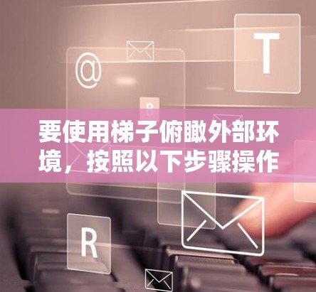 要使用梯子俯瞰外部环境，按照以下步骤操作