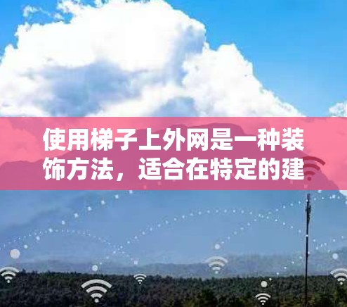 使用梯子上外网是一种装饰方法，适合在特定的建筑或艺术作品中使用。以下是使用梯子上外网的步骤