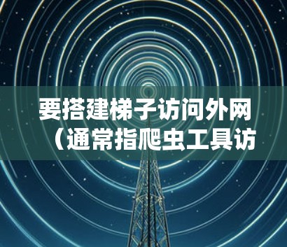 要搭建梯子访问外网（通常指爬虫工具访问外部网站）可以按照以下步骤进行