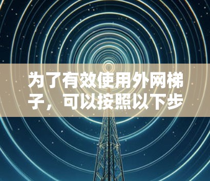为了有效使用外网梯子，可以按照以下步骤进行