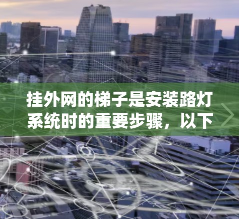 挂外网的梯子是安装路灯系统时的重要步骤，以下是详细的安装方法