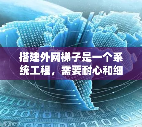 搭建外网梯子是一个系统工程，需要耐心和细致。以下是一步步的指南，帮助你顺利完成外网梯子的搭建