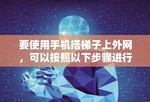 要使用手机搭梯子上外网，可以按照以下步骤进行操作