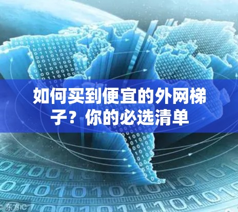 如何买到便宜的外网梯子？你的必选清单