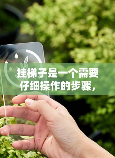 挂梯子是一个需要仔细操作的步骤，以下是一些建议，帮助你顺利完成