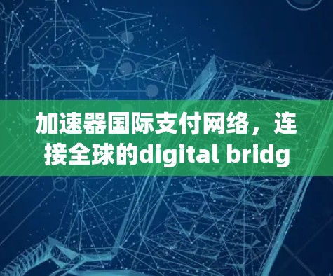 加速器国际支付网络，连接全球的digital bridge