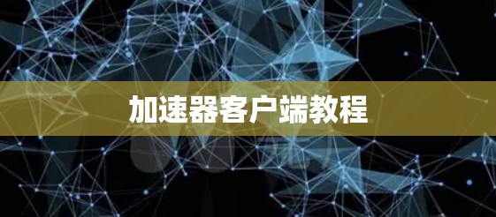 加速器客户端教程