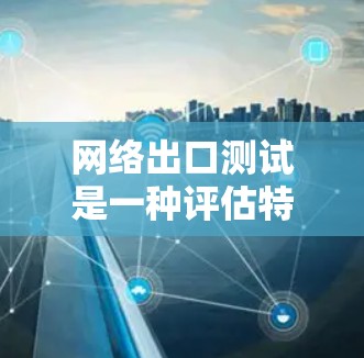 网络出口测试是一种评估特定网络设备在特定网络路径上的性能的测试方法。它主要用于优化网络设备的配置，确保设备高效地处理网络数据。以下是网络出口测试的详细信息