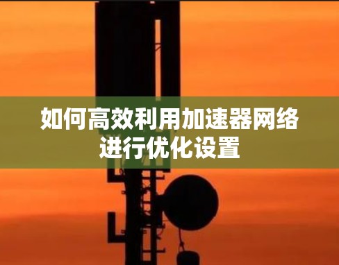 如何高效利用加速器网络进行优化设置