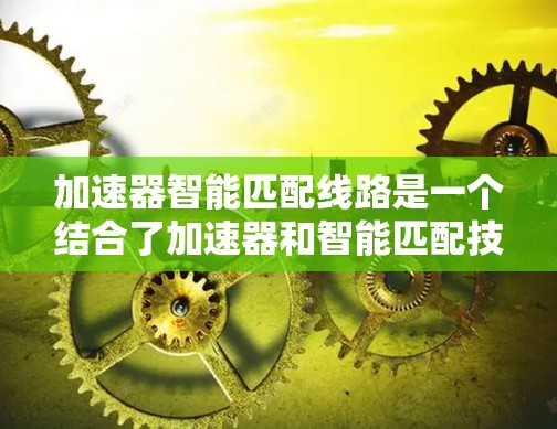 加速器智能匹配线路是一个结合了加速器和智能匹配技术的网络设备，旨在通过智能算法优化网络传输性能。以下是对此概念的详细介绍