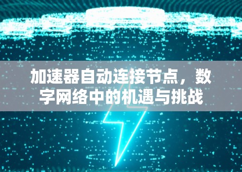 加速器自动连接节点，数字网络中的机遇与挑战