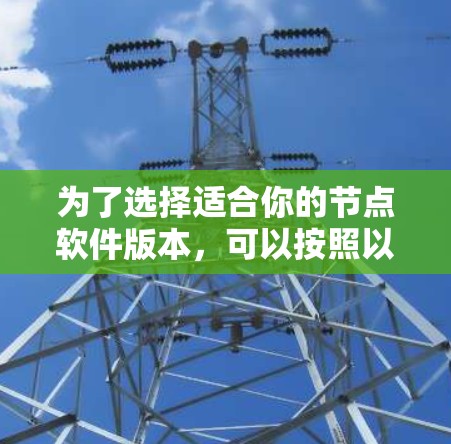 为了选择适合你的节点软件版本，可以按照以下步骤进行