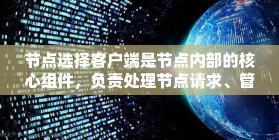 节点选择客户端是节点内部的核心组件，负责处理节点请求、管理请求处理过程和优化网络性能。以下是对该主题的详细总结