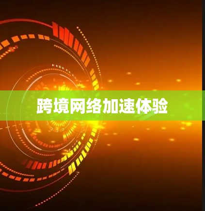跨境网络加速体验
