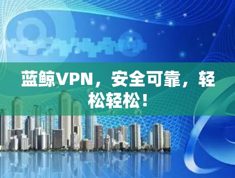 蓝鲸VPN，安全可靠，轻松轻松！