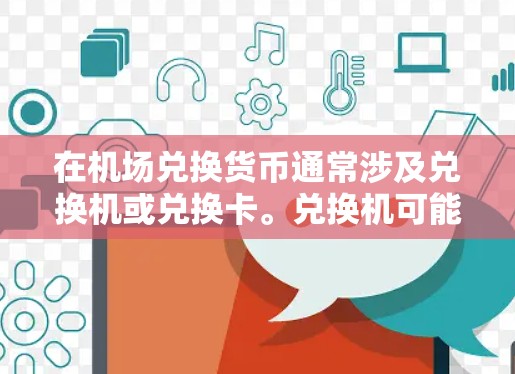 在机场兑换货币通常涉及兑换机或兑换卡。兑换机可能是机场常用的兑换工具，支持兑换现金或小金额的人民币。兑换卡可能与机场的兑换服务相关，用于兑换特定金额的货币