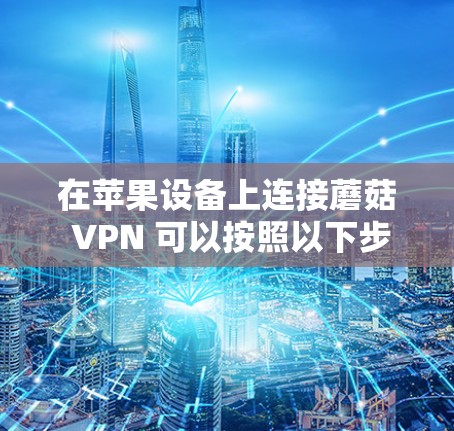 在苹果设备上连接蘑菇 VPN 可以按照以下步骤进行