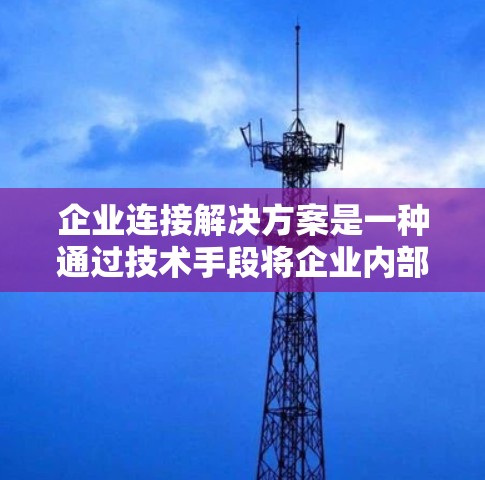 企业连接解决方案是一种通过技术手段将企业内部和外部机构连接起来，从而提升业务效率、增强数据管理、优化运营的综合管理方式。以下是一些常见的企业连接解决方案及其应用场景